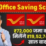 Post Office Saving Scheme: ₹72,000 जमा करने पर मिलेंगे ₹19,52,740 इतने साल बाद