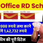 Post Office RD Scheme: हर महीने 2000 रूपये जमा करने पर मिलेंगे 1,42,732 रूपये