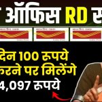 Post Office RD Scheme: प्रतिदिन ₹100 जमा करने पर मिलेंगे ₹2,14,097