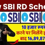 New SBI RD Scheme: 10 हजार रूपये जमा करने पर मिलेंगे इतने साल बाद 16,89,871 रूपये