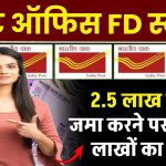 Post Office FD Scheme: 2.5 लाख रूपये जमा करने पर मिलेगा लाखों का रिटर्न पोस्ट ऑफिस की इस स्कीम से