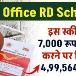 Post Office RD Scheme: 7,000 रूपये जमा करने पर मिलेंगे 4,99,564 रूपये