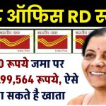 Post Office RD Yojana: 7,000 रूपये जमा पर मिलेंगे 4,99,564 रूपये, ऐसे खुलवा सकते है खाता