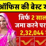 Post Office Scheme: सिर्फ 2 साल पैसा जमा करने पर मिलेंगे 2,32,044 रुपये