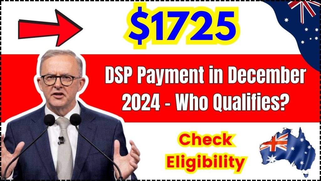 $1725 DSP Payment in December 2024