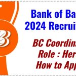 Bank of Baroda 2024 Recruitment