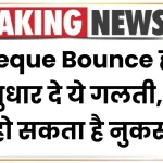 Cheque Bounce होने पर सुधार दे ये गलती, नहीं तो हो सकता है नुकसान, देखें नियम