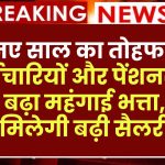 DA Hike: नए साल का तोहफा! कर्मचारियों और पेंशनरों के लिए बढ़ा महंगाई भत्ता, जल्द मिलेगी बढ़ी सैलरी