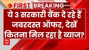 FD Highest Interest: ये 3 सरकारी बैंक दे रहे हैं जबरदस्त ऑफर, देखें कितना मिल रहा है ब्याज