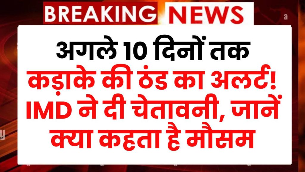 अगले 10 दिनों तक कड़ाके की ठंड का अलर्ट! IMD ने दी चेतावनी, जानें क्या कहता है मौसम