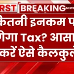 कितनी इनकम पर लगेगा Tax? आसानी से करें ऐसे कैलकुलेट