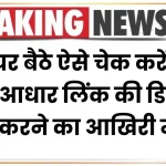 PAN Aadhar Link: घर बैठे ऐसे चेक करें पैन-आधार लिंक की जानकारी, लिंक करने का आखिरी मौका