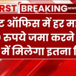 Post Office RD Scheme: पोस्ट ऑफिस में हर महीने 1500 रुपये जमा करने पर 5 साल में मिलेगा इतना रिटर्न, देखें पूरी डिटेल