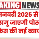 1 जनवरी 2025 से हो लागू जाएगी पोस्ट ऑफिस की नई ब्याज दरें, देखें पूरी डिटेल