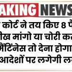 सुप्रीम कोर्ट ने तय किए 8 पैमाने, अब 'भीख मांगो या चोरी करो, मैंटिंनेस तो देना होगा' जैसे आदेशों पर लगेगी लगाम