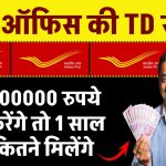 Post Office की TD स्कीम पर मिल रहा बंपर ब्याज, जानें 100000 रुपये जमा करेंगे तो 1 साल बाद कितने मिलेंगे