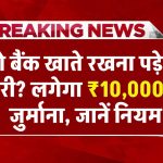 RBI New Rule: दो बैंक खाते रखना पड़ेगा भारी? लगेगा ₹10,000 का जुर्माना, जानें नियम