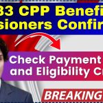 $1433 CPP Benefit for Pensioners