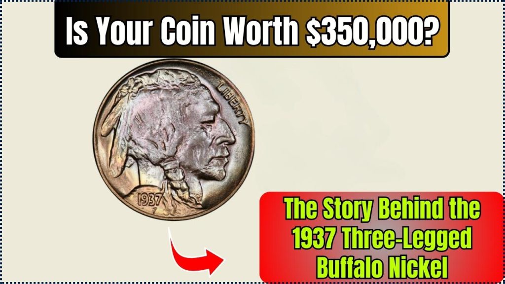 1937 Three-Legged Buffalo Nickel