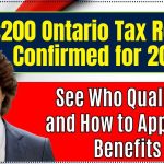 $200 Ontario Tax Rebate