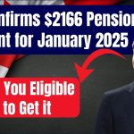 $2166 Pension Payment for January 2025