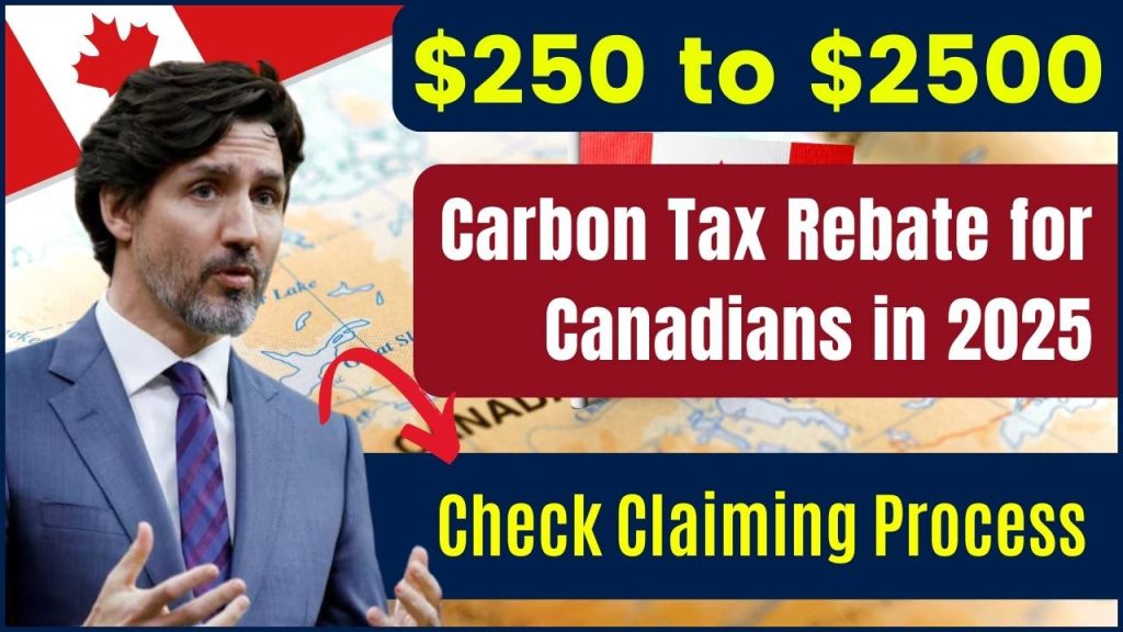 $250 to $2500 Carbon Tax Rebate for Canadians in 2025