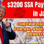 $3200 SSA Payments in January