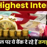 FD Highest Interest: नए साल पर ये सरकारी बैंक दे रहे हैं तगड़ा ऑफर, मिलेगा डबल ब्याज