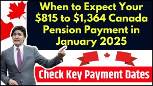 Canada Pension Payment in January 2025