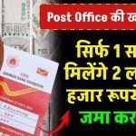 Post Office Best Scheme: सिर्फ 1 साल में मिलेंगे 2 लाख 32 हजार रूपये इतना जमा करने पर