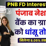 PNB FD Interest Rate: पंजाब नेशनल बैंक का ग्राहकों को तोहफा, फिक्स्ड डिपॉजिट पर मिलेगा 8.05% तक ब्याज