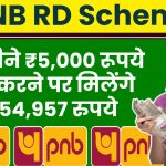 PNB RD Scheme: हर महीने ₹5,000 रूपये जमा करने पर मिलेंगे ₹3,54,957 रुपये