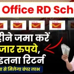 Post Office RD Scheme: ₹4 हजार जमा करने पर मिलेगा कितना रिटर्न, देखें पूरी कैलकुलेशन