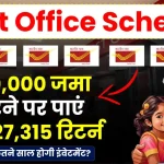 Post Office Scheme: 20,000 रुपए जमा करने पर पाएं 14,27,315 रुपए रिटर्न, देखें कितने साल का है निवेश