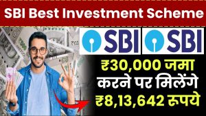 SBI Best Investment Scheme: ₹30,000 जमा करने पर मिलेंगे ₹8,13,642 रूपये इतने साल बाद