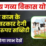 इस काम के लिए सरकार देगी 8 लाख रुपए सब्सिडी, जल्दी उठाए इस योजना का लाभ Samagra Gavya Vikas Yojana